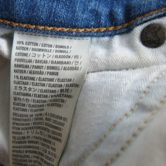 Abercrombie & Fitch Distressed Ripped Off Skinny Leg Denim Jeans - Size 2L - Picture 6 of 6